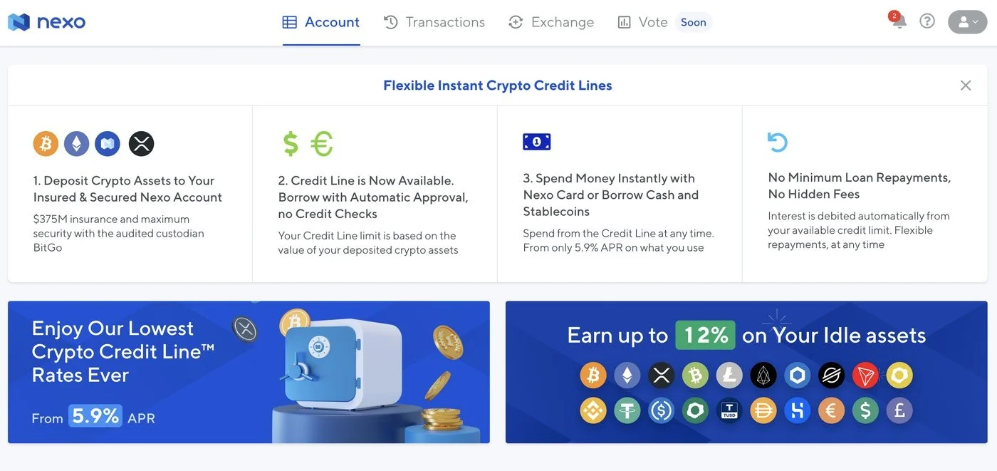 Nexo Blockchain company