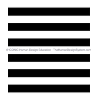The I’Ching hexagram for Gate 1, drawn as a chop