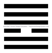 The I’Ching hexagram for Gate 10, drawn as a chop