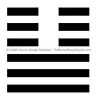 The I’Ching hexagram for Gate 11, drawn as a chop