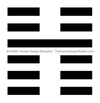The I’Ching hexagram for Gate 16, drawn as a chop