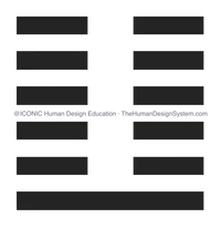 The I’Ching hexagram for Gate 24, drawn as a chop
