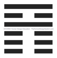 The I’Ching hexagram for Gate 35, drawn as a chop