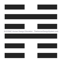 The I’Ching hexagram for Gate 39, drawn as a chop