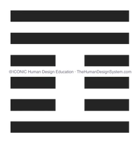 The I’Ching hexagram for Gate 42, drawn as a chop