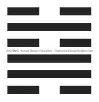 The I’Ching hexagram for Gate 48, drawn as a chop