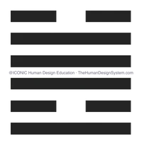 The I’Ching hexagram for Gate 49, drawn as a chop