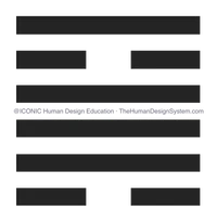 The I’Ching hexagram for Gate 50, drawn as a chop