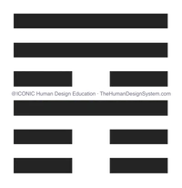 The I’Ching hexagram for Gate 53, drawn as a chop