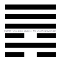 The I’Ching hexagram for Gate 6, drawn as a chop