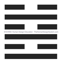 The I’Ching hexagram for Gate 63, drawn as a chop
